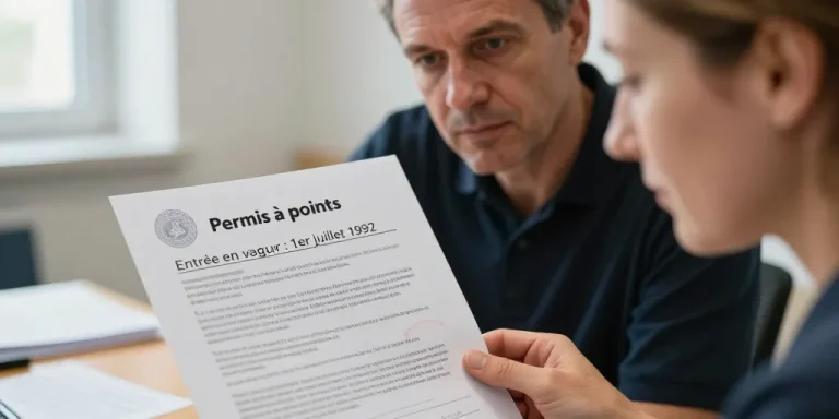 de quand date le permis a point